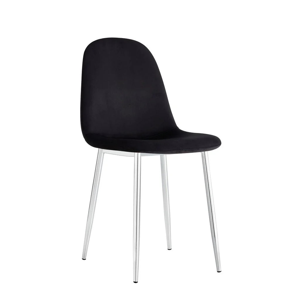 Chaise Scandinave Argenté