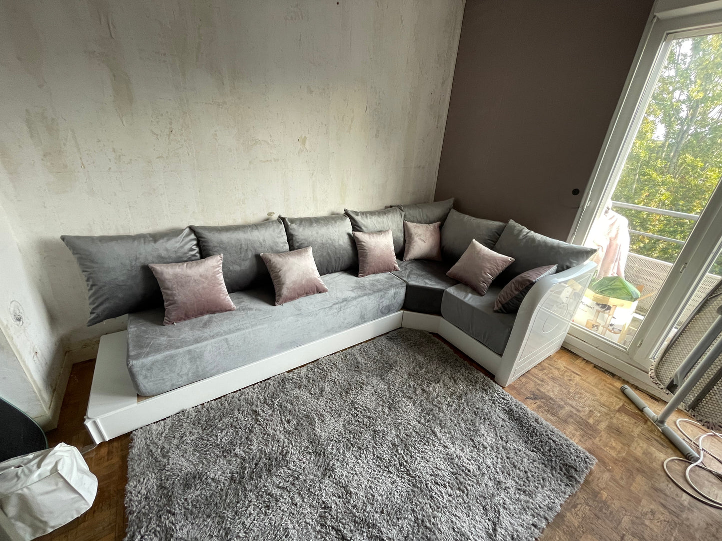 Uni Gris Velours
