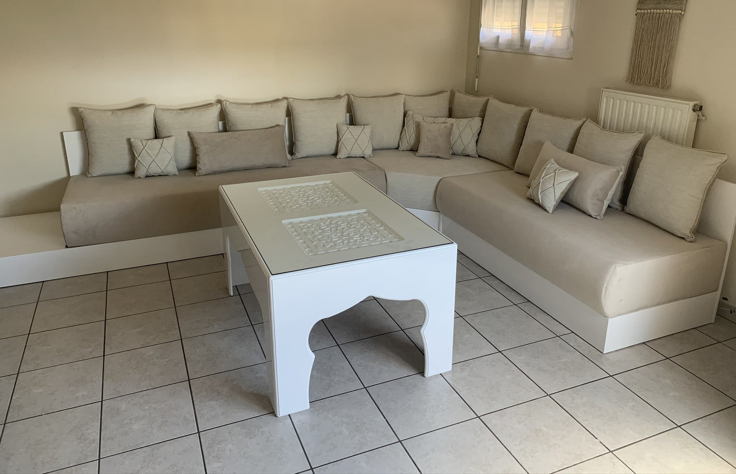 Salon marocain sedari Marmara – Salon moderne 3 m x 3,70 m