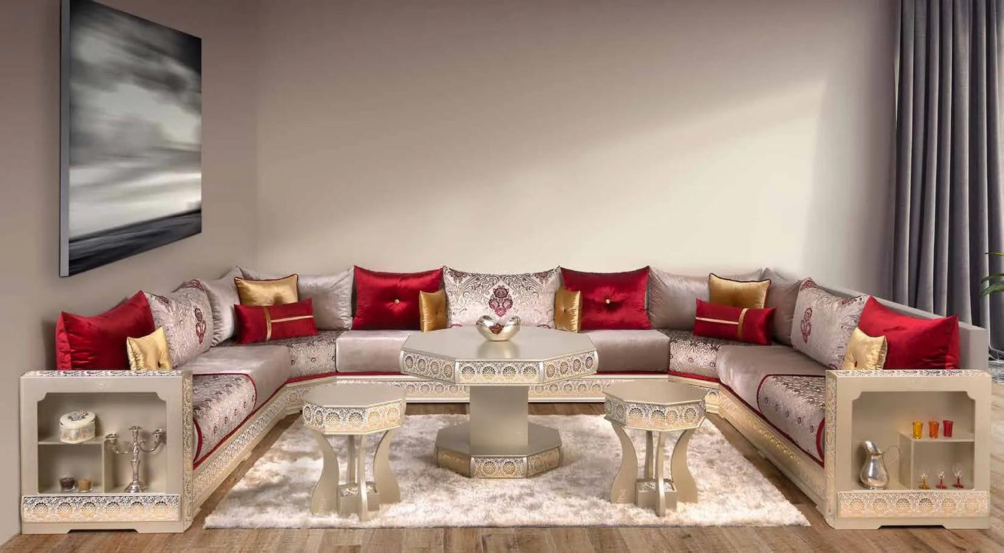Salon marocain Sedari Red