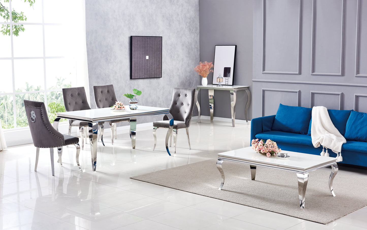 Table à manger rectangulaire Baroque