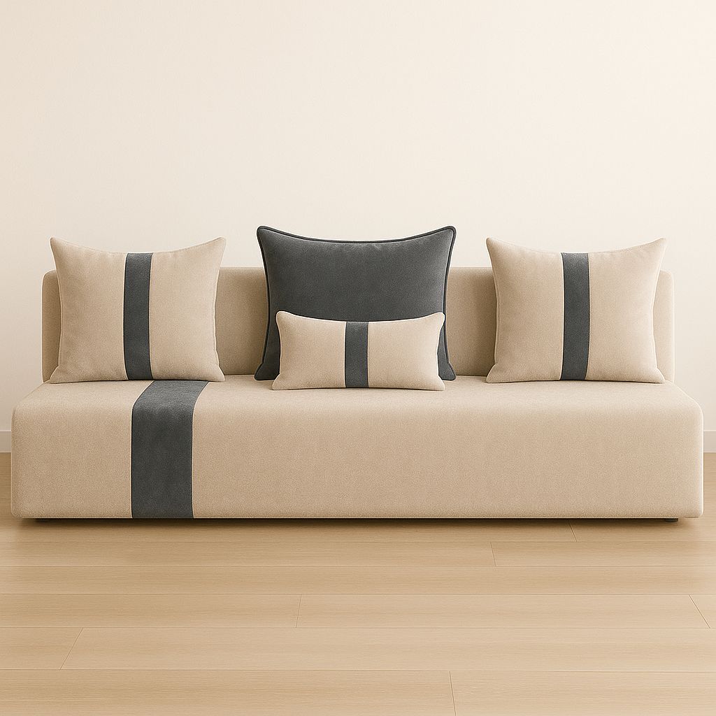 Housse sur mesure Gris / Beige