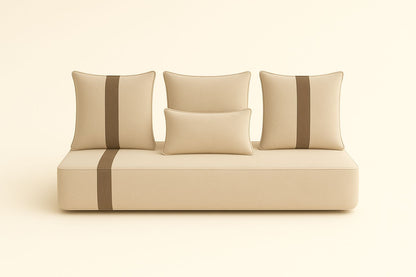 Housse sur mesure Velours Uni Beige / Taupe