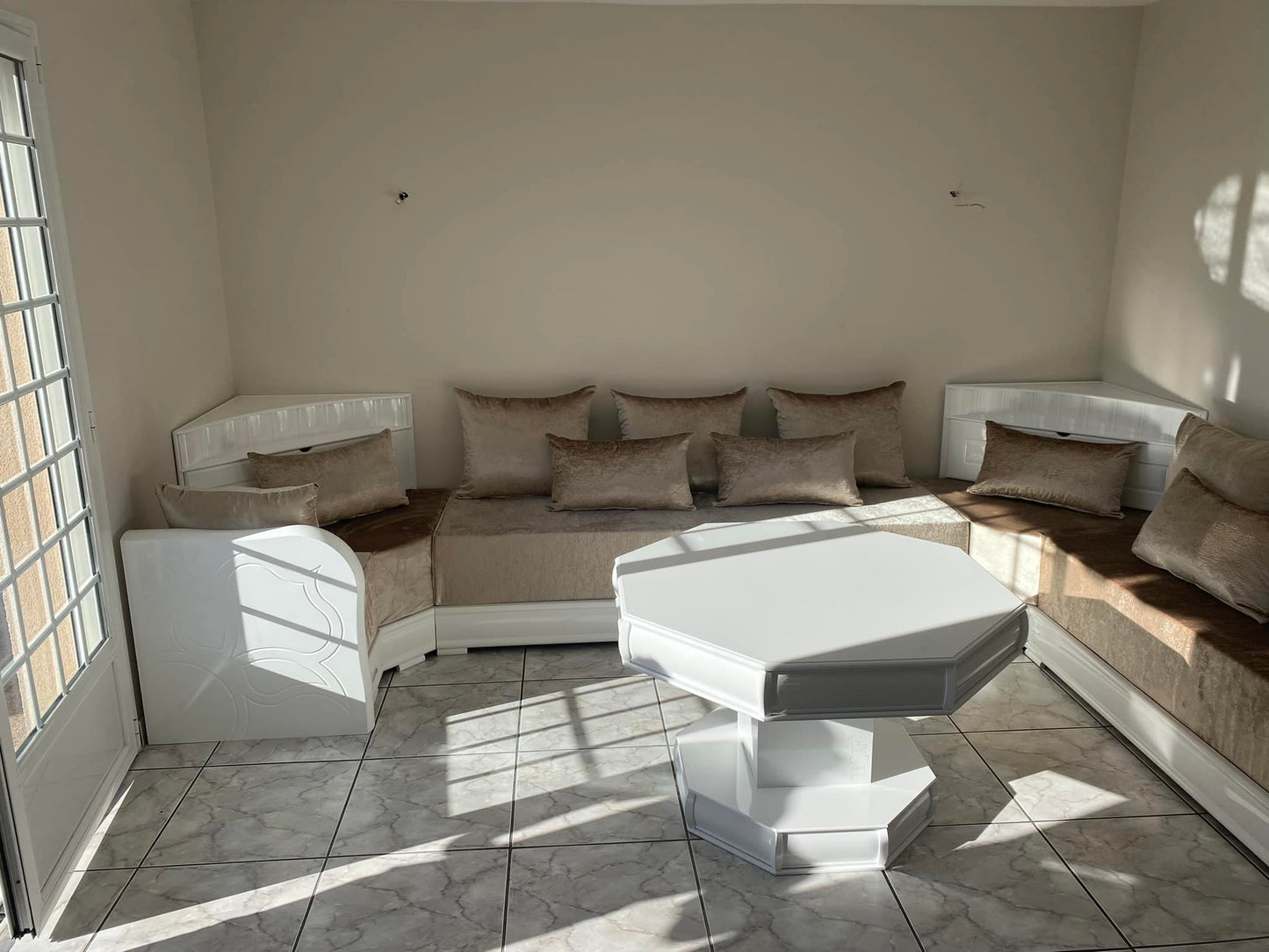 Table de sedari Bombé Blanc