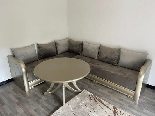 Table à manger de Sedari Ronde Bombé Champ