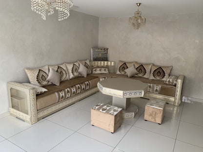 Salon marocain sedari traditionnel Oméga – 3,5 m x 3 m