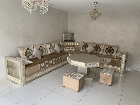 Salon marocain sedari traditionnel Oméga – 3,5 m x 3 m