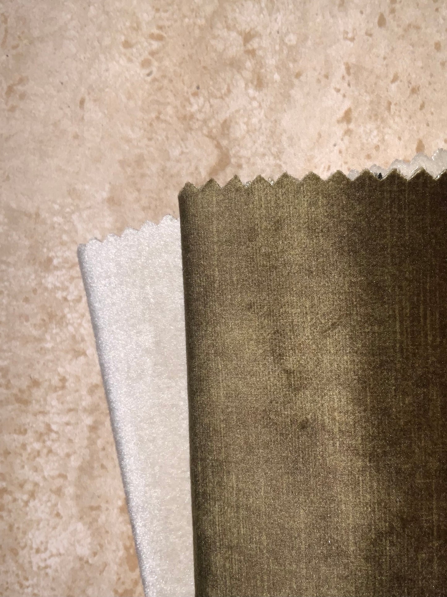 Housse sur mesure Vert / Beige