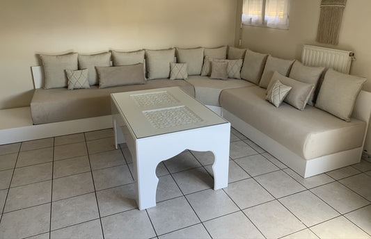 Salon marocain sedari Marmara – Salon moderne 3 m x 3,70 m