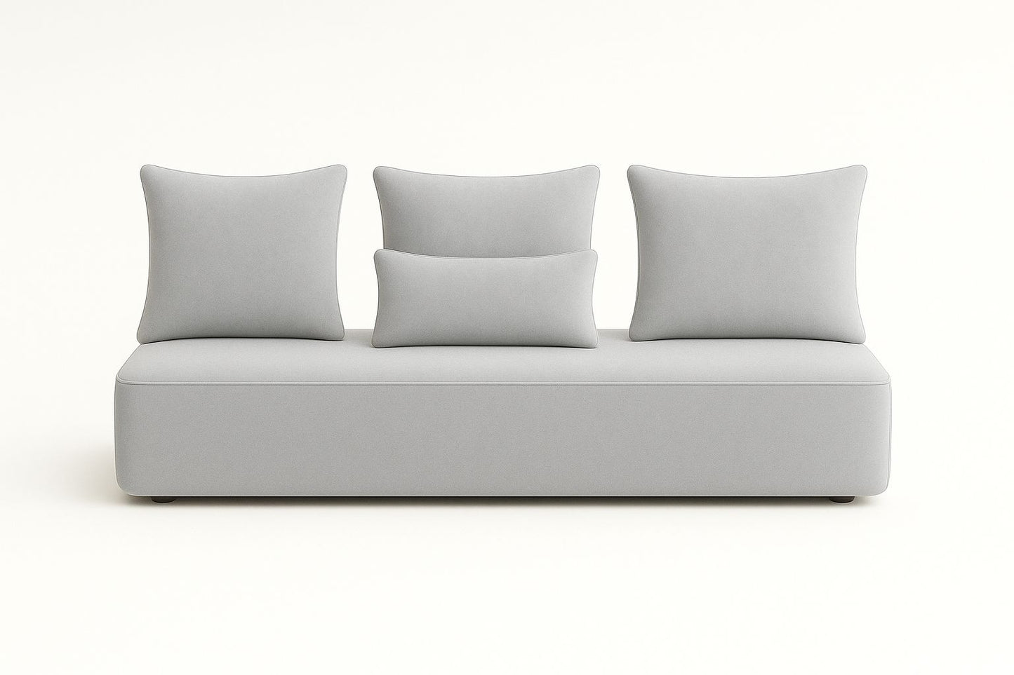 Housse sur mesure Velours Uni Gris clair