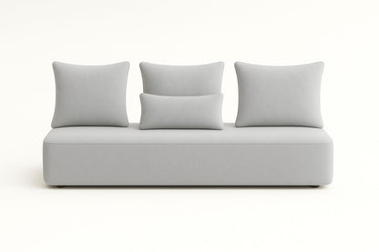 Housse sur mesure Velours Uni Gris clair