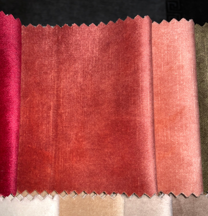 Housse sur mesure Velours Uni Rose / Beige + Surmatelas