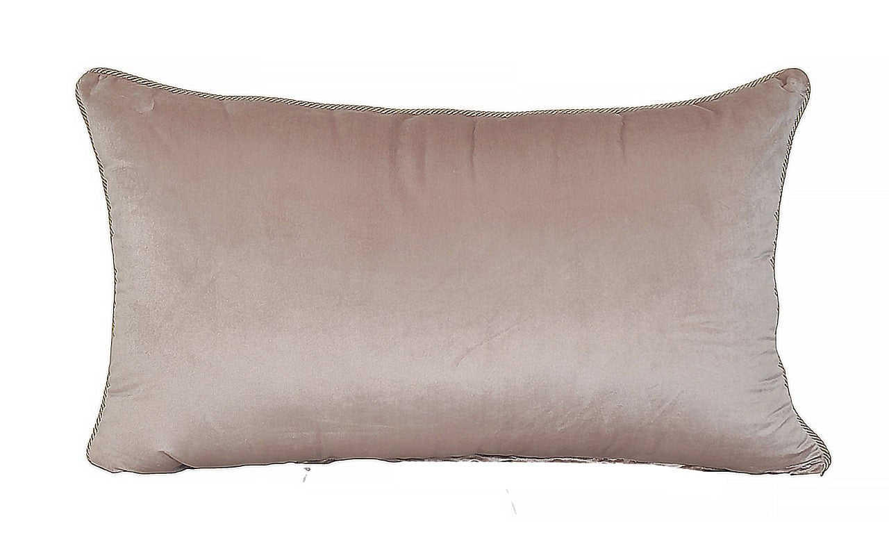 Housse tissu brodé matelassé Rose
