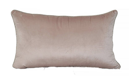 Housse tissu brodé matelassé Rose