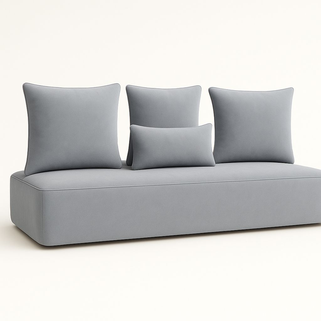 Housse sur mesure Velours Uni Gris foncé