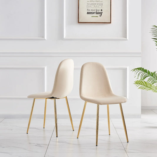 Chaise Scandinave Doré