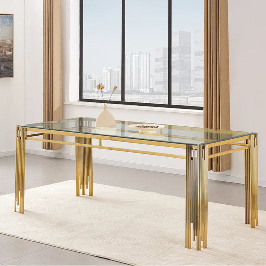 Table à manger Flute Gold  180 cm